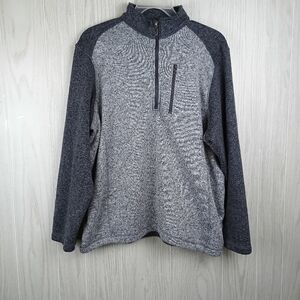 Woolrich Angler Sweater 1/4 Zip Fleece Pullover 2 Gray/s Pocket Men’s Size XXL